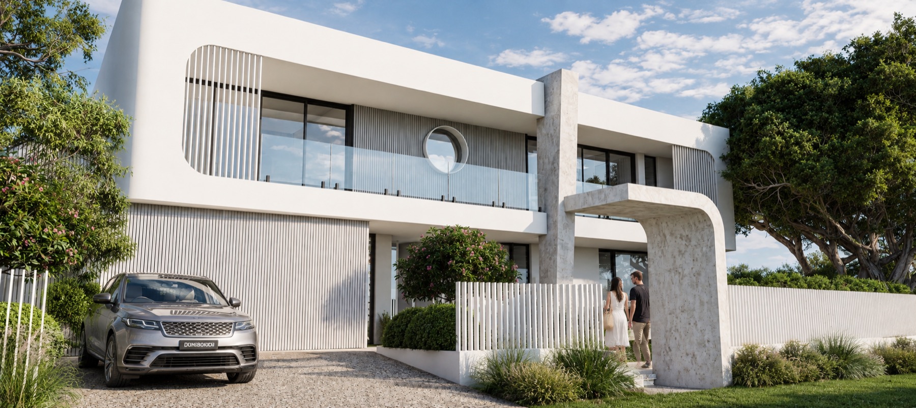 Alternative entry view of the upcoming Dunsborough residence