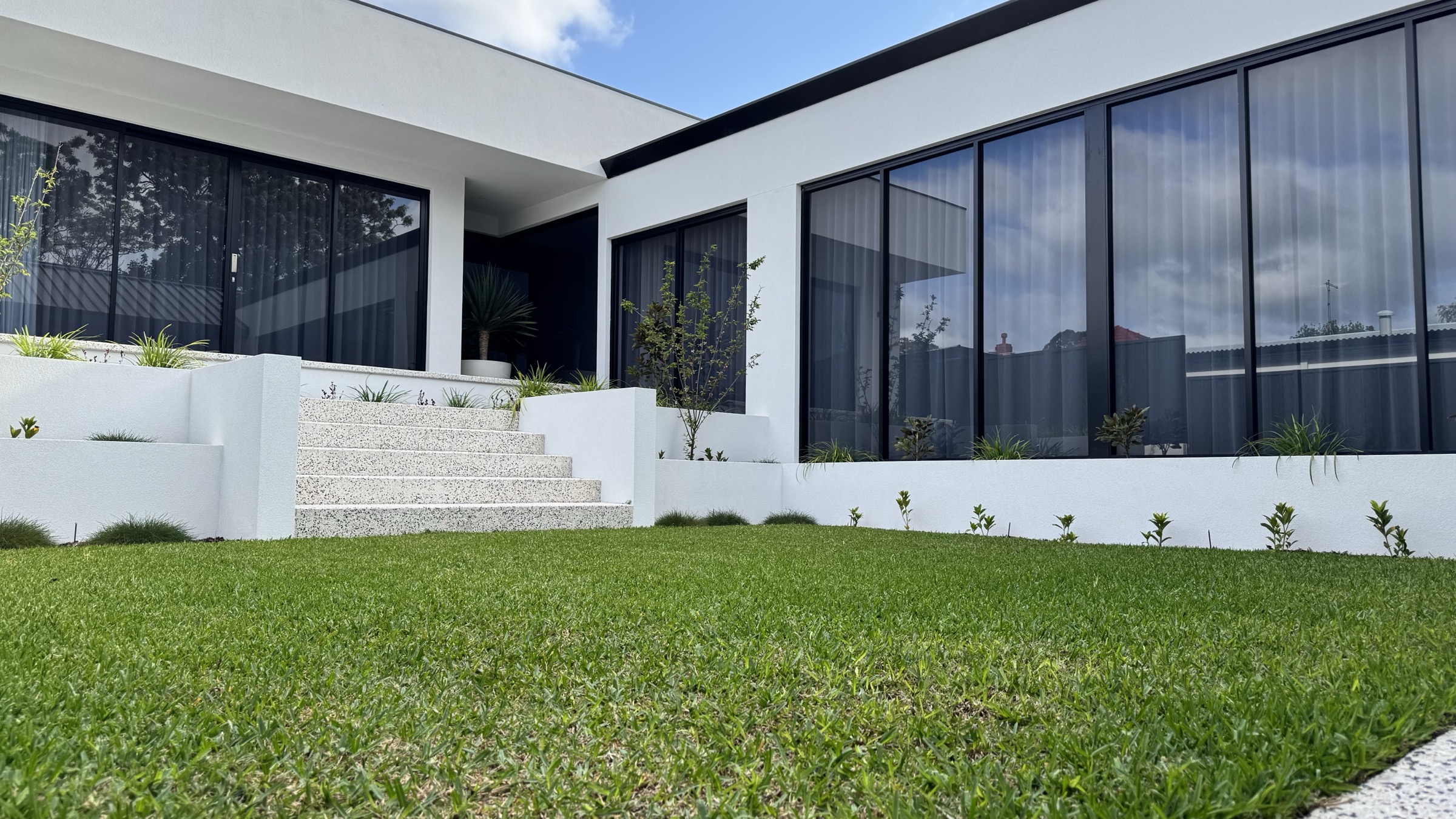Joondanna residence arranged around a landscaped central courtyard